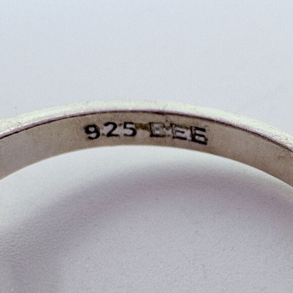 VTG Solid Sterling Silver 925 Infinity Open Design Band Ring Size 6.75 - Picture 5 of 7